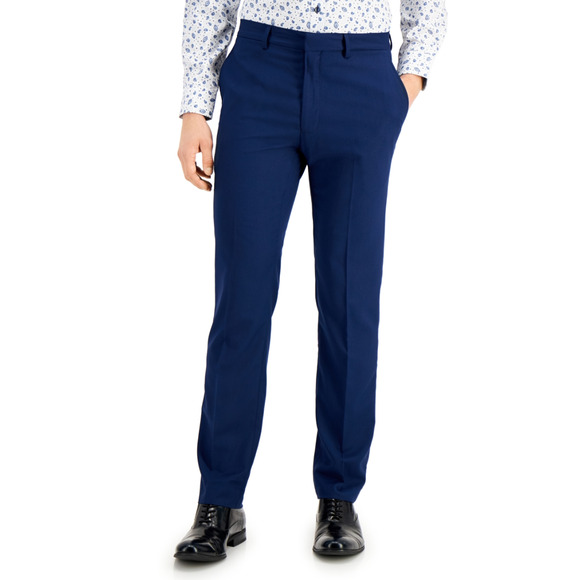 Kenneth Cole Reaction Men Techni Cole Suit Slim Fit Pants Blue Size 33X30 - Picture 1 of 1